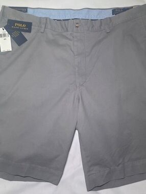 NWT Polo Ralph Lauren Stretch Classic Fit 9" Gray Shorts- Big & Tall Sz 44T $99